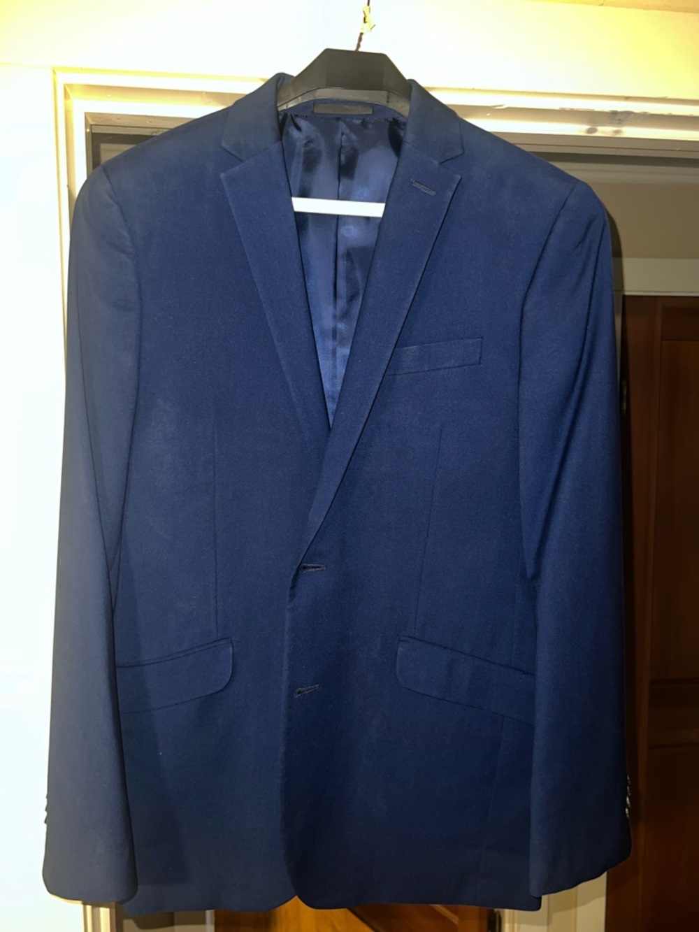 Reaction Kenneth Cole Deep Navy Single-Breasted Sport Coat 38R 31W